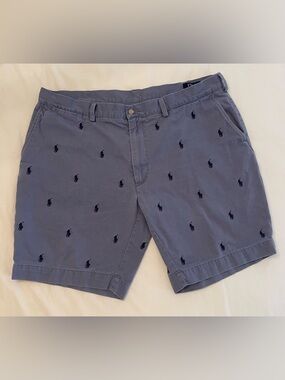 Polo Ralph Lauren Classic Fit Embroidered Chino Shorts Size 40